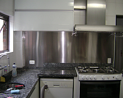 Revestimento aço inox parede Revestimento aço inox parede