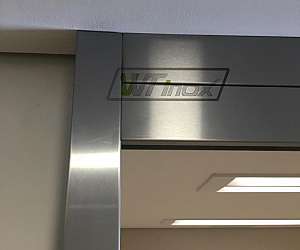 Revestimento de Parede em Aço Inox  Revestimento de Parede em Aço Inox