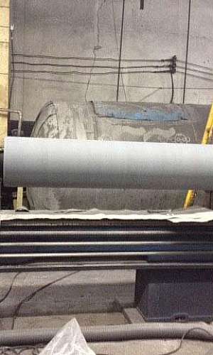 Revestimento de rolos em EPDM Revestimento de rolos em EPDM